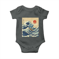 Funny Six Seven Surfing Baby Onesie The Great Wave Kanagawa Japanese 67 Brainrot Meme