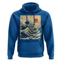 Funny Six Seven Surfing Hoodie The Great Wave Kanagawa Japanese 67 Brainrot Meme
