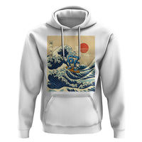 Funny Six Seven Surfing Hoodie The Great Wave Kanagawa Japanese 67 Brainrot Meme