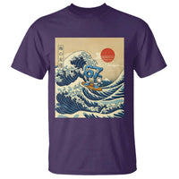 Funny Six Seven Surfing T Shirt The Great Wave Kanagawa Japanese 67 Brainrot Meme