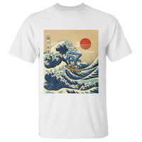 Funny Six Seven Surfing T Shirt The Great Wave Kanagawa Japanese 67 Brainrot Meme