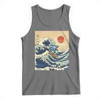 Funny Six Seven Surfing Tank Top The Great Wave Kanagawa Japanese 67 Brainrot Meme