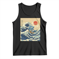 Funny Six Seven Surfing Tank Top The Great Wave Kanagawa Japanese 67 Brainrot Meme