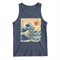 Funny Six Seven Surfing Tank Top The Great Wave Kanagawa Japanese 67 Brainrot Meme
