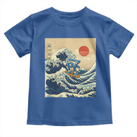 Funny Six Seven Surfing Toddler T Shirt The Great Wave Kanagawa Japanese 67 Brainrot Meme