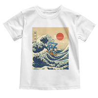 Funny Six Seven Surfing Toddler T Shirt The Great Wave Kanagawa Japanese 67 Brainrot Meme