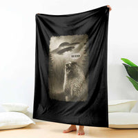 Funny Six Seven Throw Blanket Screaming Groundhog UFO Meme