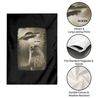 Funny Six Seven Garden Flag Screaming Groundhog UFO Meme