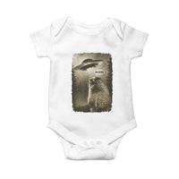 Funny Six Seven Baby Onesie Screaming Groundhog UFO Meme