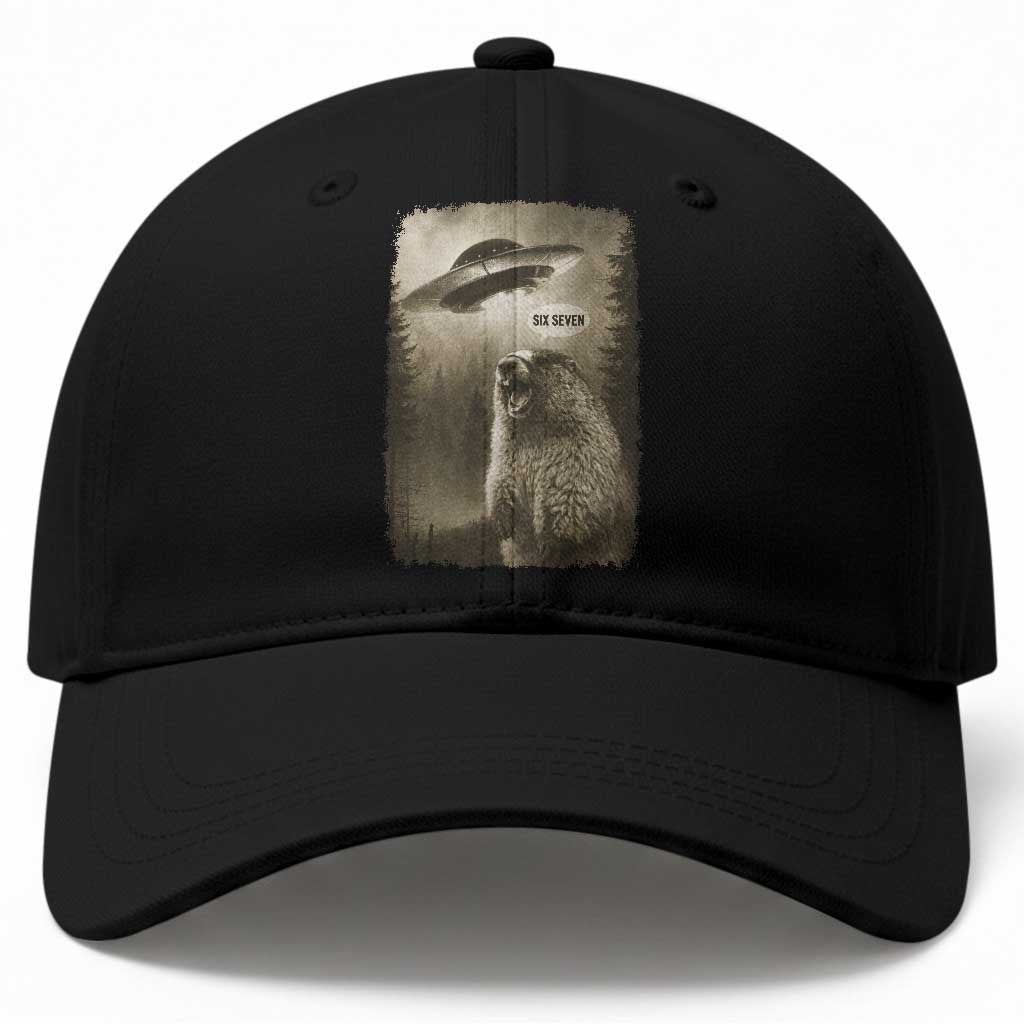 Funny Six Seven Baseball Cap Screaming Groundhog UFO Meme