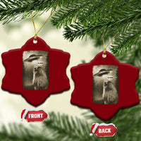Funny Six Seven Ceramic Ornament Screaming Groundhog UFO Meme