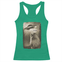 Funny Six Seven Racerback Tank Top Screaming Groundhog UFO Meme