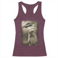 Funny Six Seven Racerback Tank Top Screaming Groundhog UFO Meme
