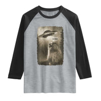 Funny Six Seven Raglan Shirt Screaming Groundhog UFO Meme