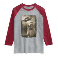 Funny Six Seven Raglan Shirt Screaming Groundhog UFO Meme