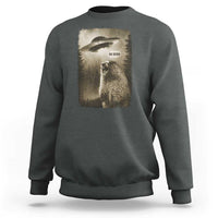 Funny Six Seven Sweatshirt Screaming Groundhog UFO Meme