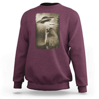 Funny Six Seven Sweatshirt Screaming Groundhog UFO Meme