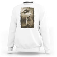 Funny Six Seven Sweatshirt Screaming Groundhog UFO Meme
