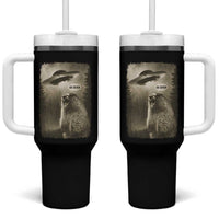Funny Six Seven Tumbler With Handle Screaming Groundhog UFO Meme