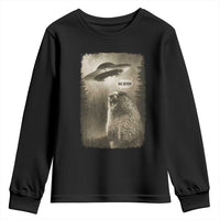 Funny Six Seven Youth Sweatshirt Screaming Groundhog UFO Meme