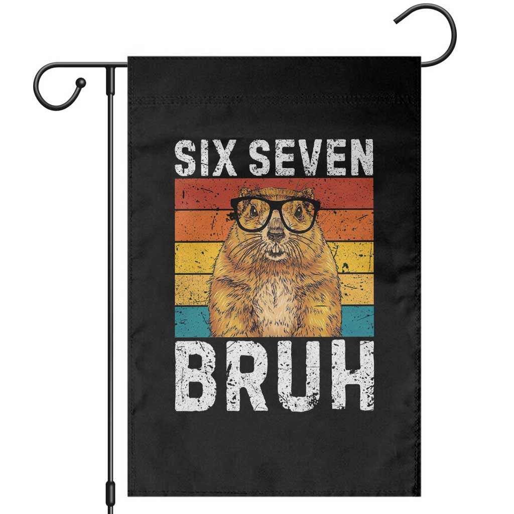 67 Groundhog Meme Garden Flag Funny Six Seven Bruh Groundhog Day - Wonder Print Shop