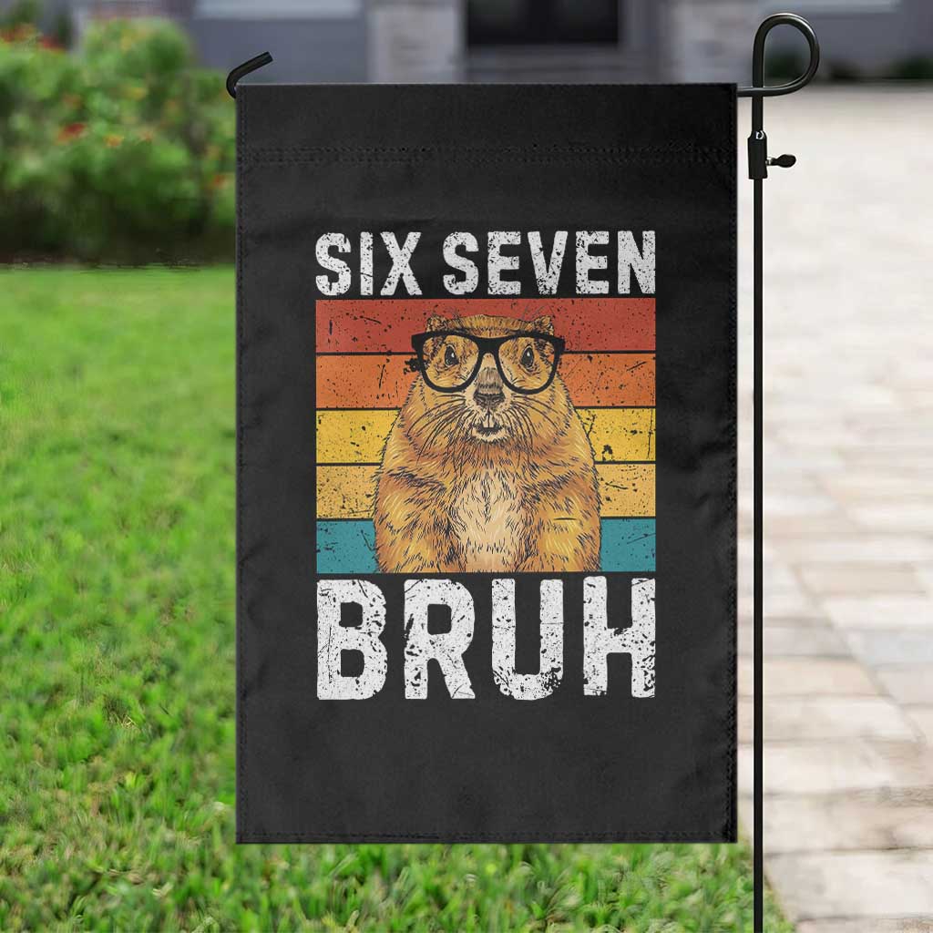 67 Groundhog Meme Garden Flag Funny Six Seven Bruh Groundhog Day - Wonder Print Shop