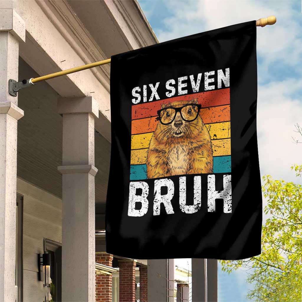 67 Groundhog Meme Garden Flag Funny Six Seven Bruh Groundhog Day - Wonder Print Shop