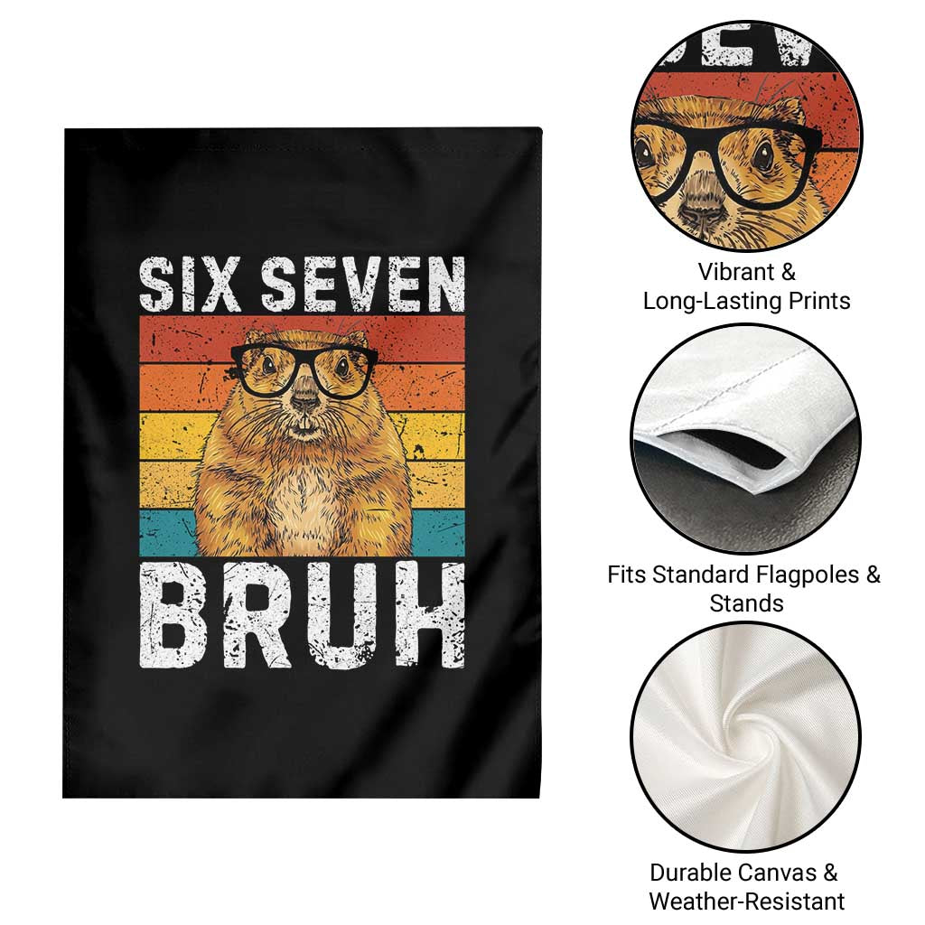 67 Groundhog Meme Garden Flag Funny Six Seven Bruh Groundhog Day - Wonder Print Shop