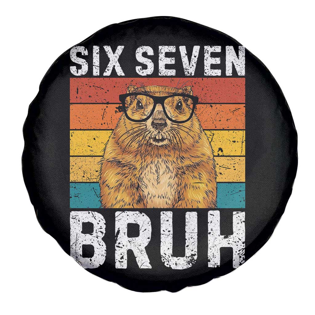 67 Groundhog Meme Spare Tire Cover Funny Six Seven Bruh Groundhog Day - Wonder Print Shop