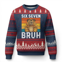 67 Groundhog Meme Ugly Christmas Sweater Funny Six Seven Bruh Groundhog Day - Wonder Print Shop