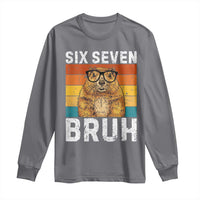 67 Groundhog Meme Long Sleeve Shirt Funny Six Seven Bruh Groundhog Day - Wonder Print Shop