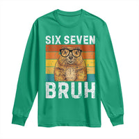 67 Groundhog Meme Long Sleeve Shirt Funny Six Seven Bruh Groundhog Day - Wonder Print Shop