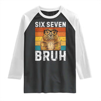 67 Groundhog Meme Raglan Shirt Funny Six Seven Bruh Groundhog Day - Wonder Print Shop