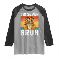 67 Groundhog Meme Raglan Shirt Funny Six Seven Bruh Groundhog Day - Wonder Print Shop