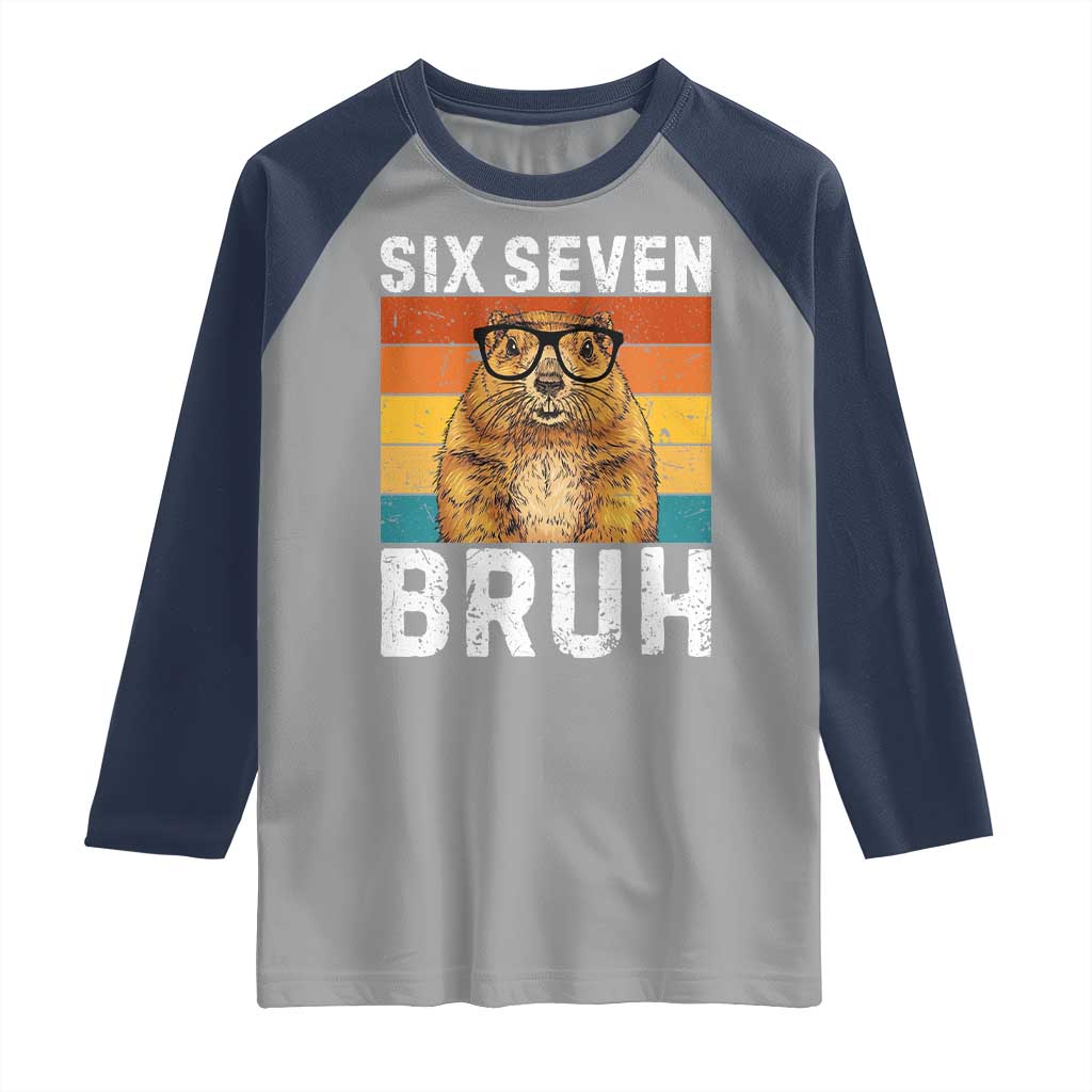 67 Groundhog Meme Raglan Shirt Funny Six Seven Bruh Groundhog Day - Wonder Print Shop