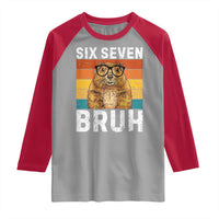 67 Groundhog Meme Raglan Shirt Funny Six Seven Bruh Groundhog Day - Wonder Print Shop