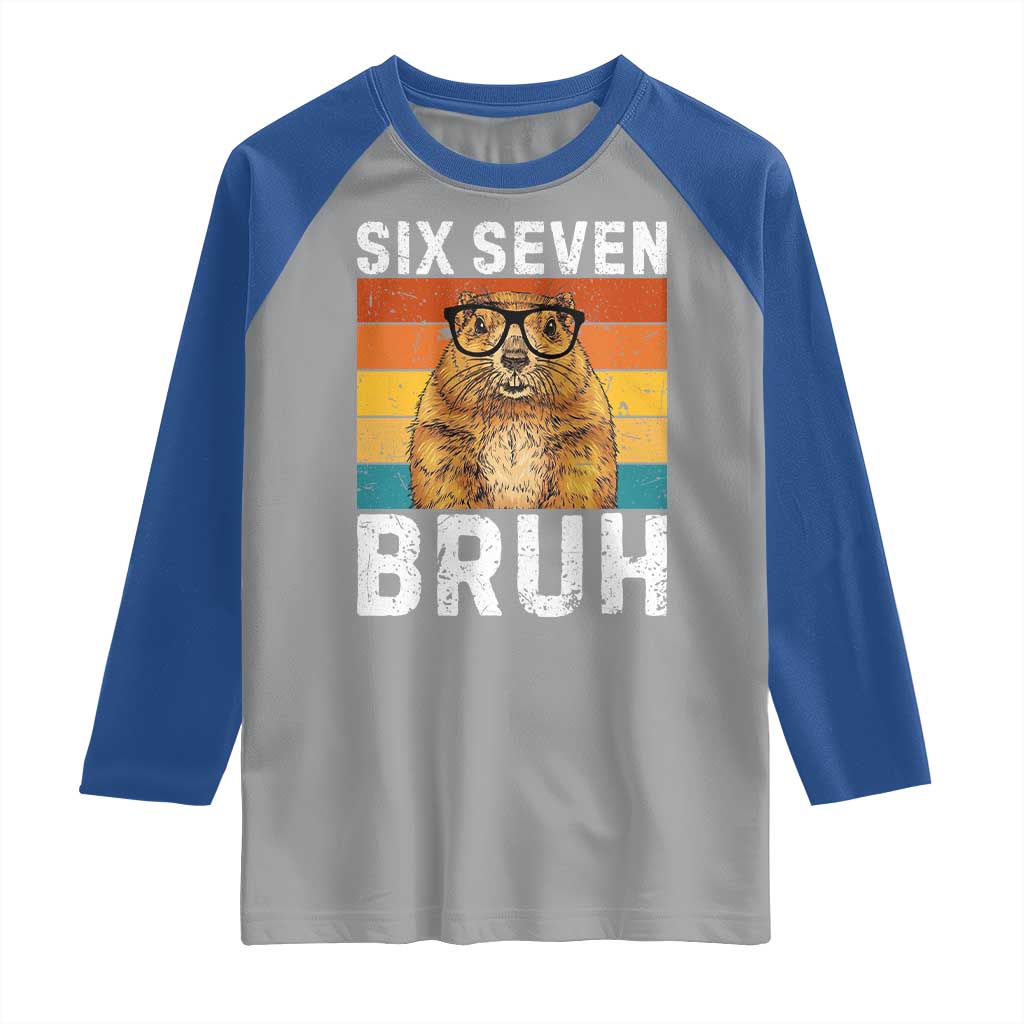 67 Groundhog Meme Raglan Shirt Funny Six Seven Bruh Groundhog Day - Wonder Print Shop