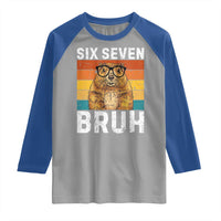 67 Groundhog Meme Raglan Shirt Funny Six Seven Bruh Groundhog Day - Wonder Print Shop