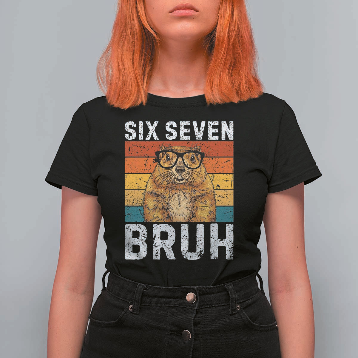 67 Groundhog Meme T Shirt For Women Funny Six Seven Bruh Groundhog Day - Wonder Print Shop