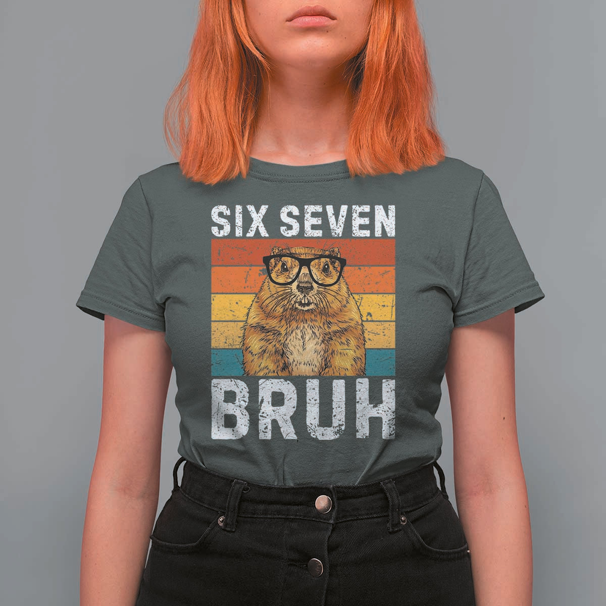 67 Groundhog Meme T Shirt For Women Funny Six Seven Bruh Groundhog Day - Wonder Print Shop