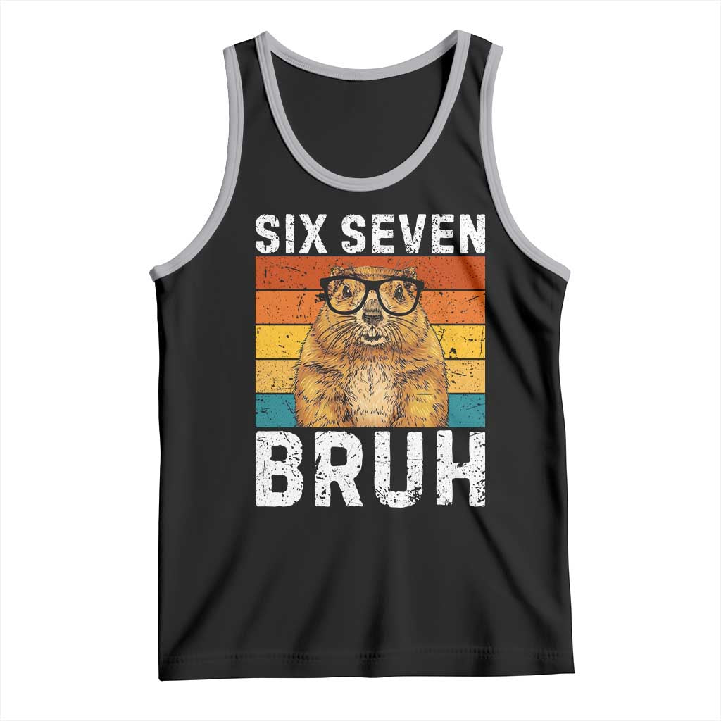 67 Groundhog Meme Tank Top Funny Six Seven Bruh Groundhog Day - Wonder Print Shop