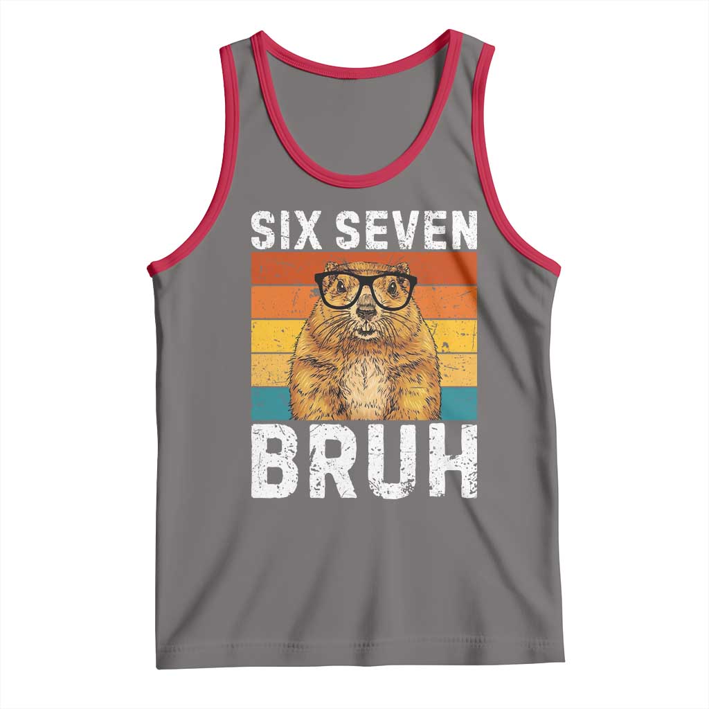 67 Groundhog Meme Tank Top Funny Six Seven Bruh Groundhog Day - Wonder Print Shop