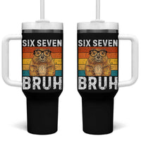 67 Groundhog Meme Tumbler With Handle Funny Six Seven Bruh Groundhog Day - Wonder Print Shop