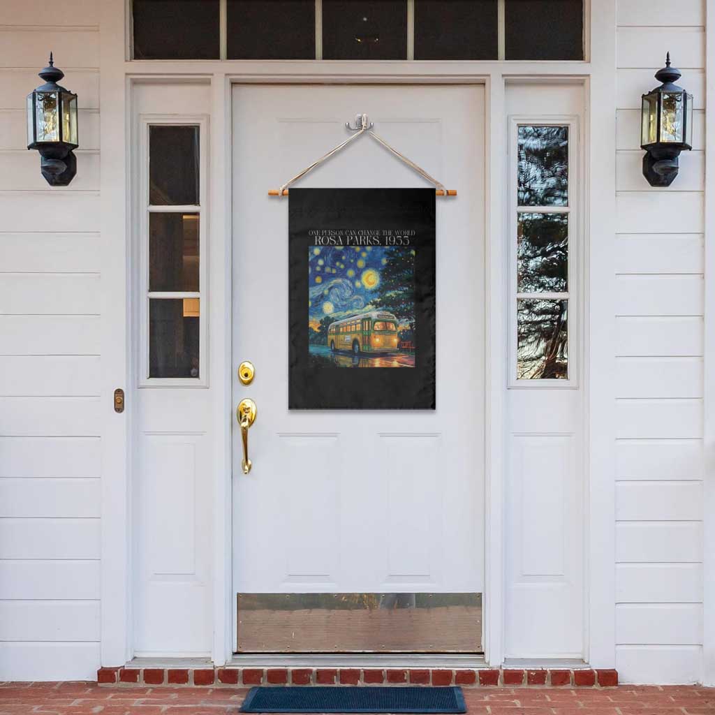 Rosa Parks Garden Flag Starry Night Van Gogh Black History African - Wonder Print Shop
