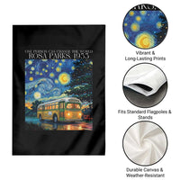 Rosa Parks Garden Flag Starry Night Van Gogh Black History African - Wonder Print Shop