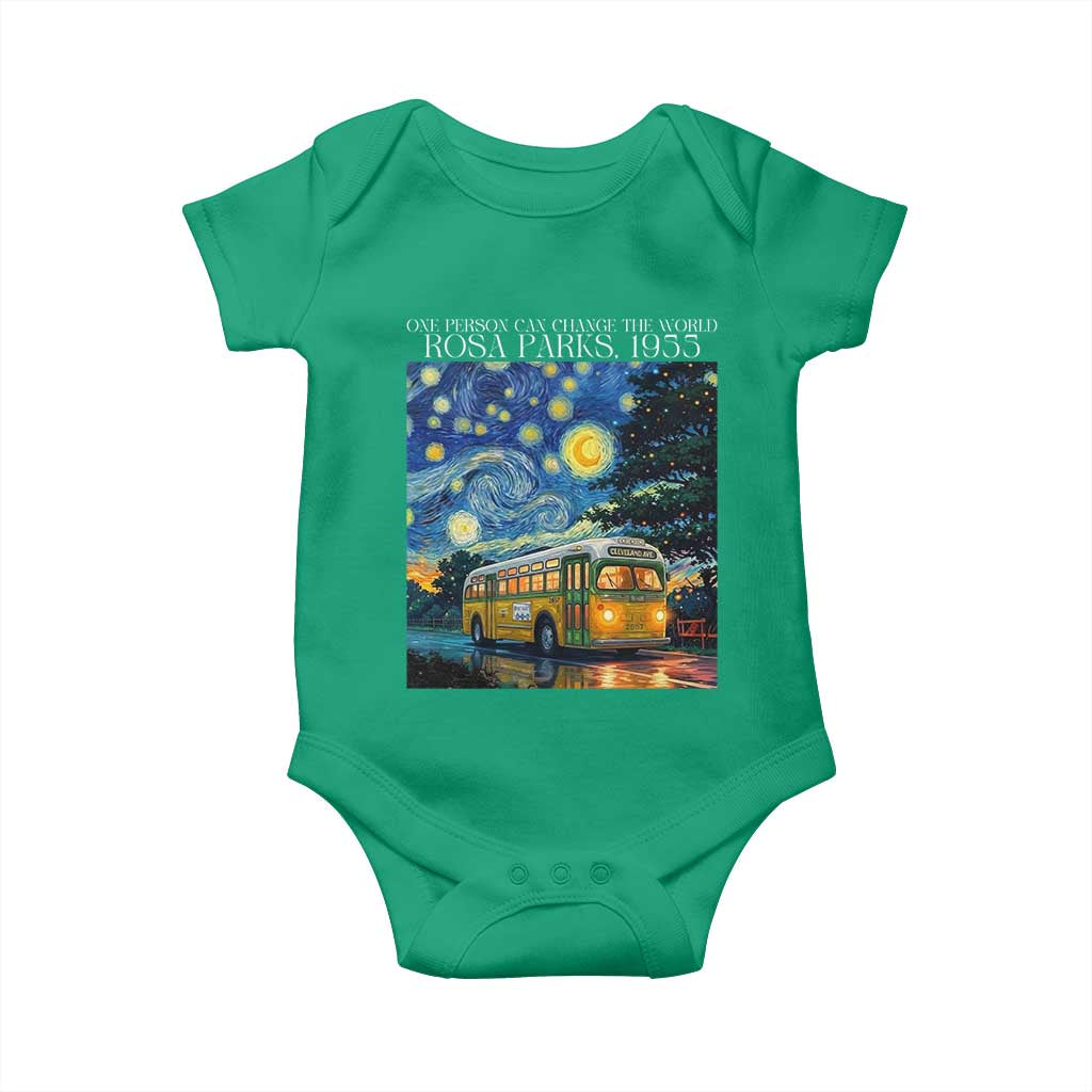 Rosa Parks Baby Onesie Starry Night Van Gogh Black History African - Wonder Print Shop