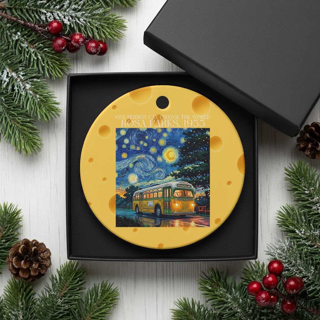 Rosa Parks Ceramic Ornament Starry Night Van Gogh Black History African - Wonder Print Shop