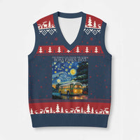 Rosa Parks V-Neck Knit Sweater Vest Starry Night Van Gogh Black History African - Wonder Print Shop