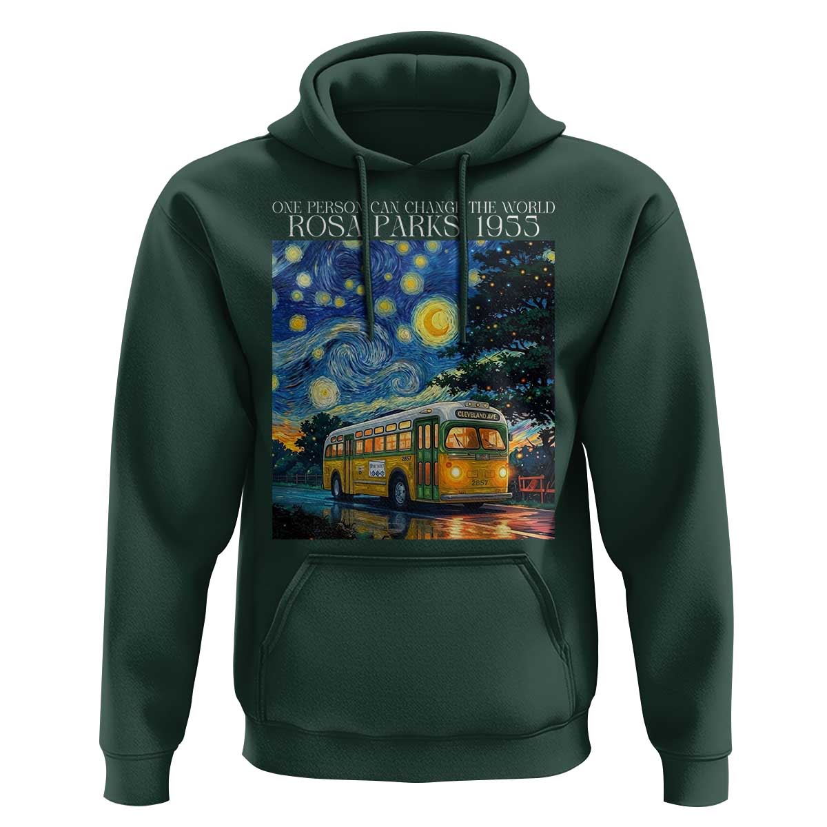 Rosa Parks Hoodie Starry Night Van Gogh Black History African - Wonder Print Shop