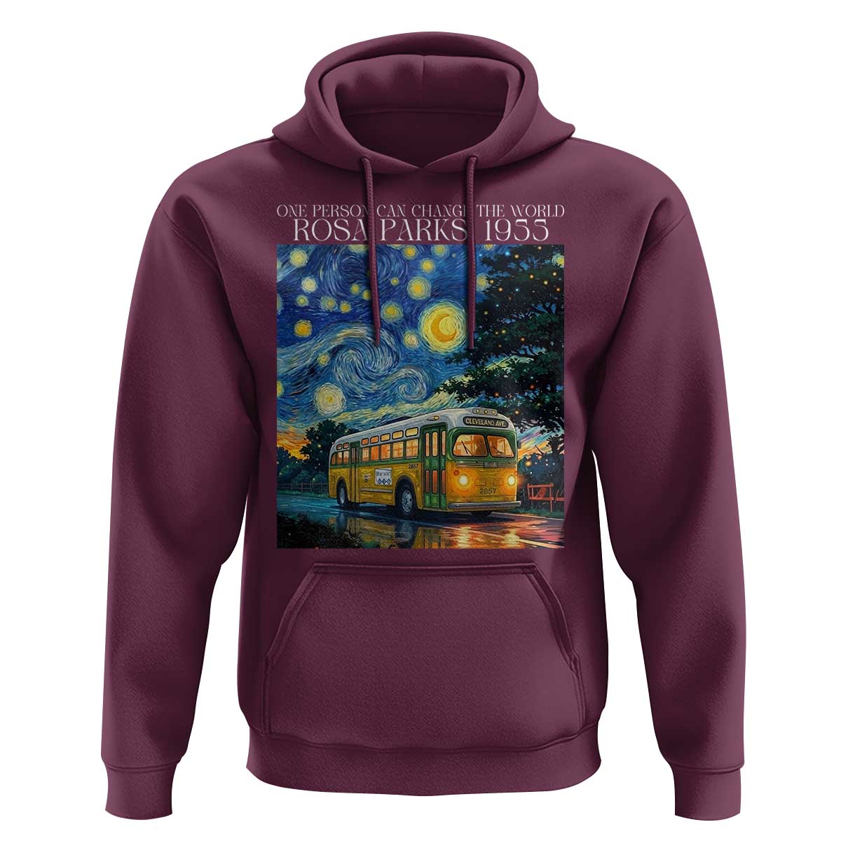 Rosa Parks Hoodie Starry Night Van Gogh Black History African - Wonder Print Shop